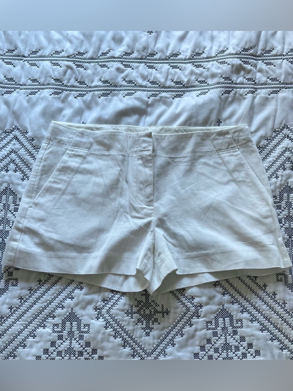 NWT Crewcuts J.Crew Girls White Chino Shorts Size 14 Tailored Dressy Summer